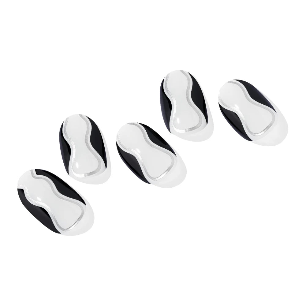 OHORA. | N Black Hourglass. | Uñas de Gel Semi Curado.|