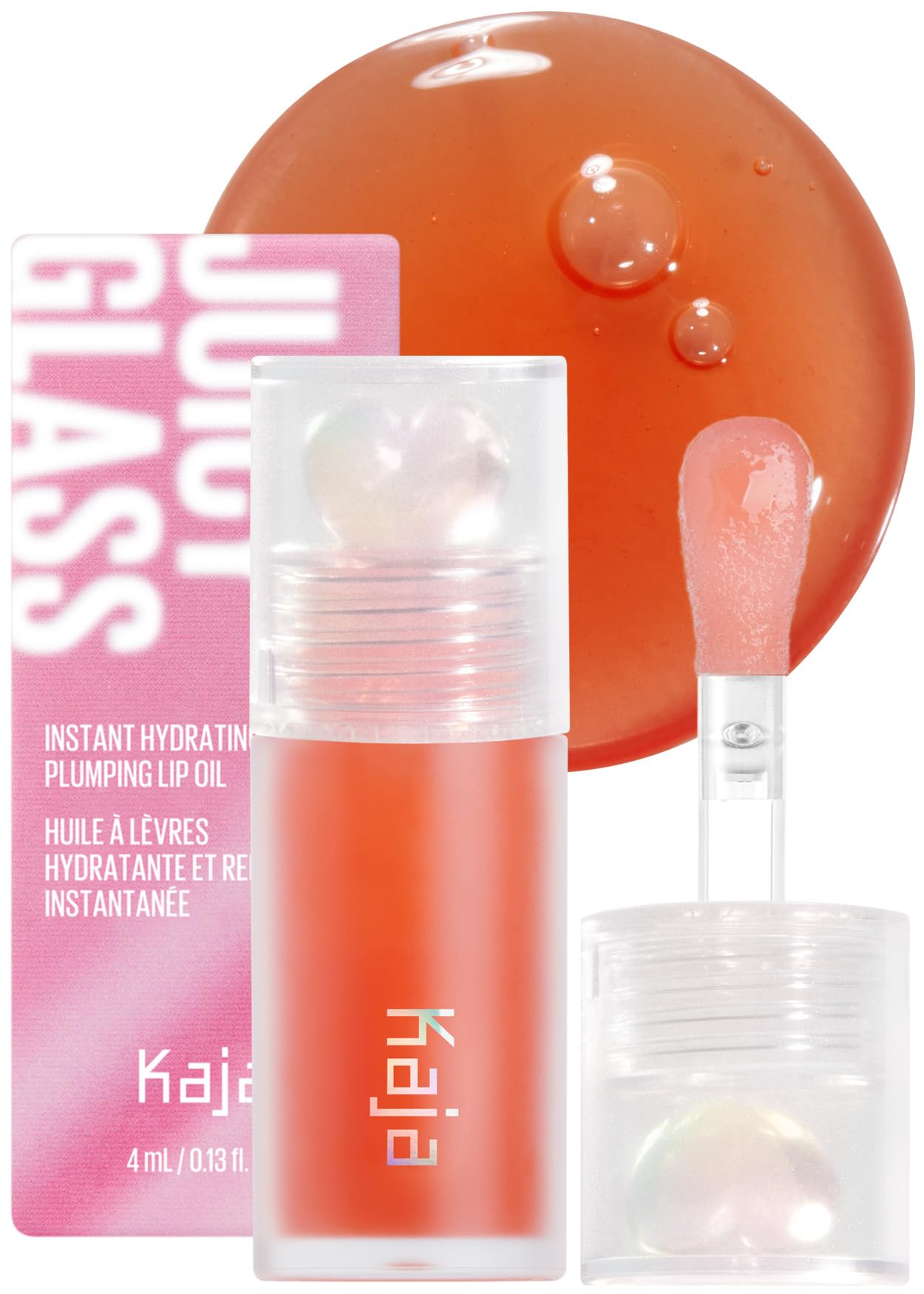 KAJA. Juicy Glass Lip Oil. | Apricot Allure - apricot orange.