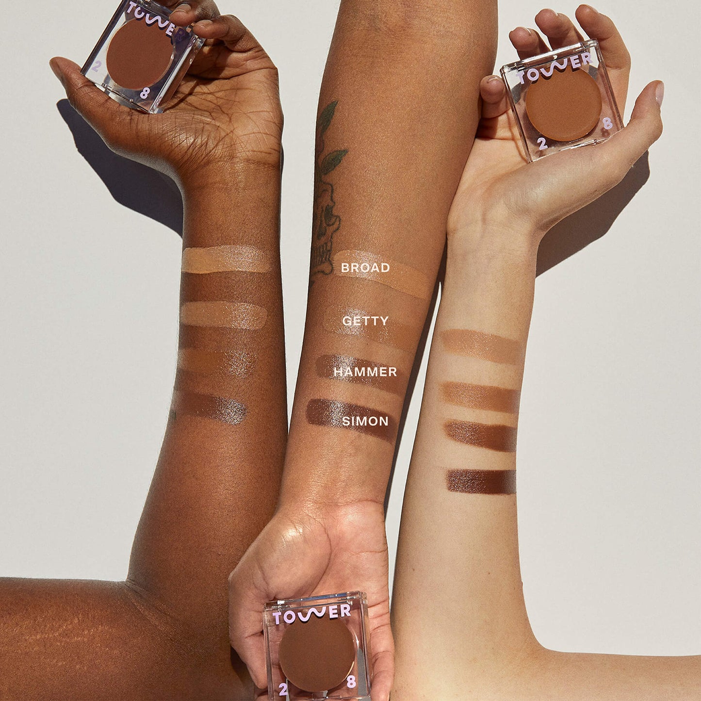 TOWER 28 BEAUTY. Sculptino™ Soft Matte Cream Contour + Bronzer. | Getty - light medium with neutral undertones.