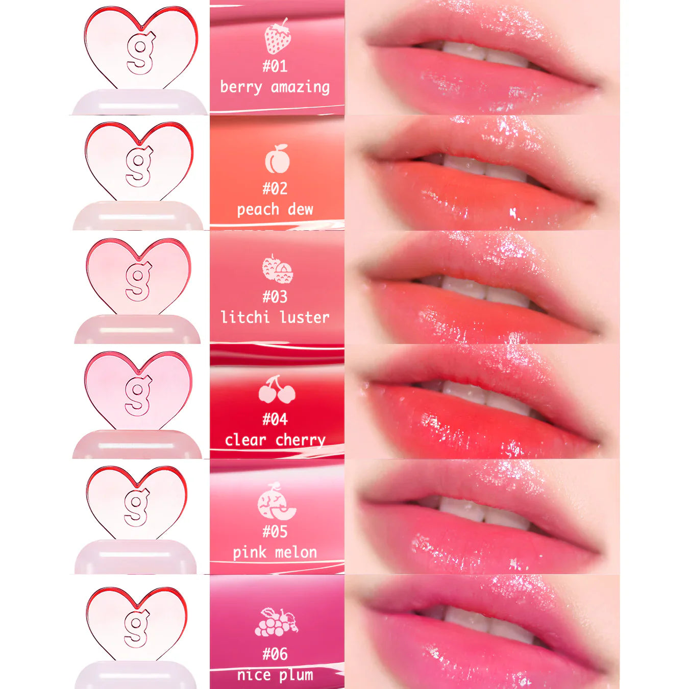 COLORGRAM. Juicy Drop Tint. | #01 Berry Amazing | Tinta Labial Hidratante con Brillo Acuoso