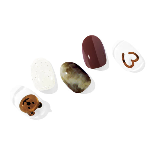 OHORA. |  N Latte Bear. |  Uñas de Gel Semi Curado.|