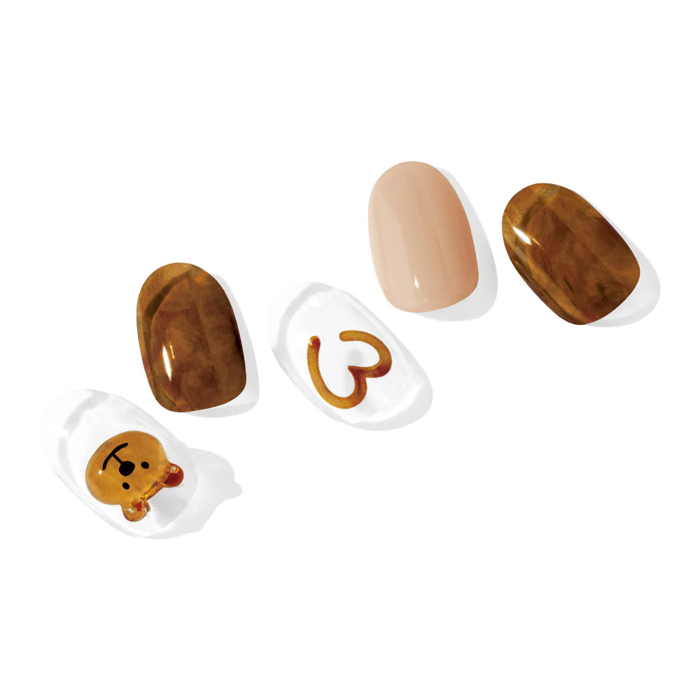 OHORA. |  N Caramel Bear. |  Uñas de Gel Semi Curado.|