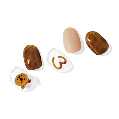 OHORA. |  N Caramel Bear. |  Uñas de Gel Semi Curado.|