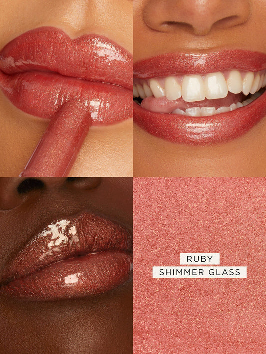 TARTE. Maracuja Juicy Lip Plump.   |  Ruby - Ruby Shimmer Glass
