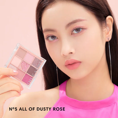 UNLEASHIA. Glitterpedia Eye Palette.  |  N°5 All of Dusty  | Sombras de Ojos Glitter, Shimmer y Mate