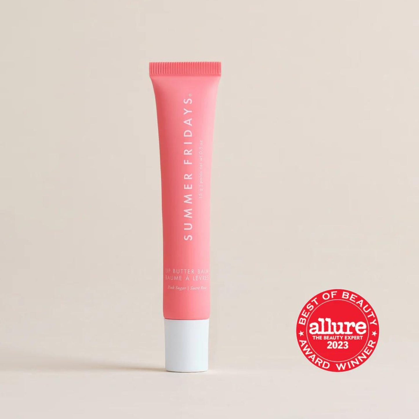SUMMER FRIDAYS.  Lip Butter Balm for Hydration & Shine.  |  Pink Sugar.