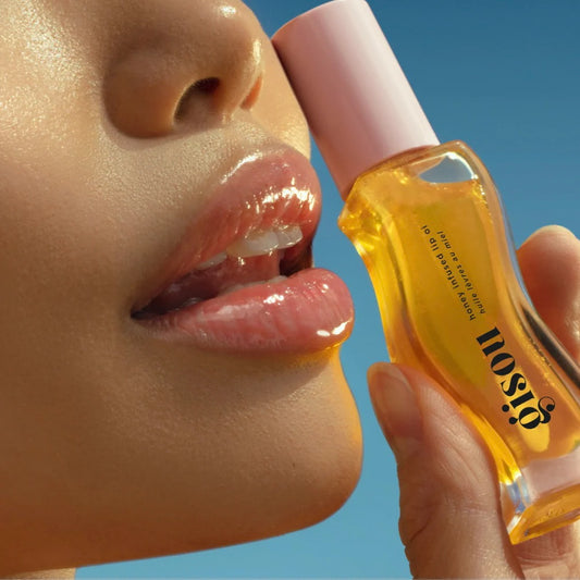 GISOU. Honey Infused Hydrating Lip Oil.  |   Honey Gold -  Clear Golden Glow.