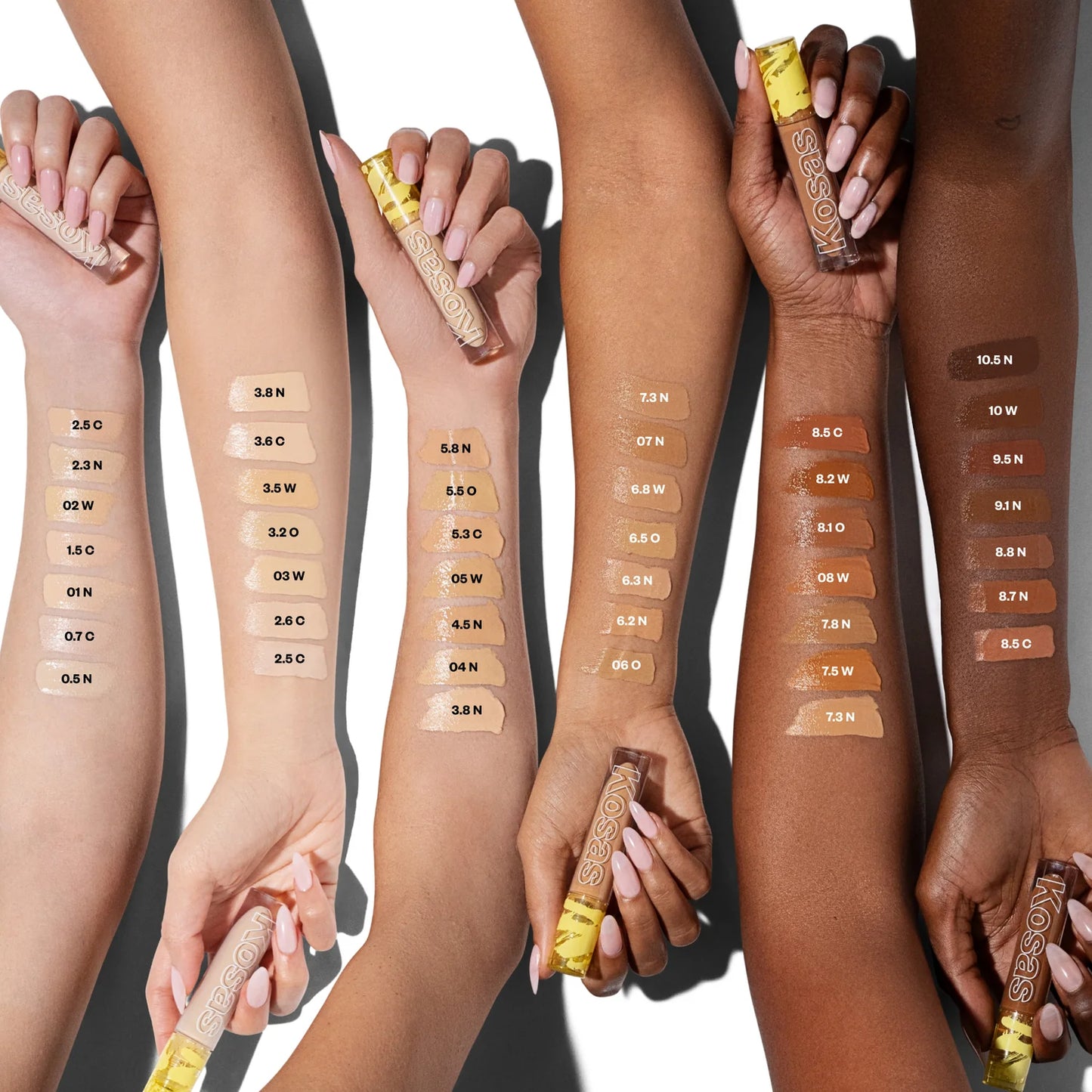 KOSAS.  Revealer Super Creamy + Brightening Concealer with Caffeine and Hyaluronic Acid. | Tone 2.3 N -Light with neutral undertone
