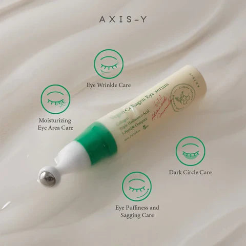 AXIS-Y.  Vegan Collagen Eye Serum | Suero Vegano para Ojos con Colágeno, Péptidos y Ácido Hialurónico