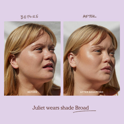 TOWER 28 BEAUTY.  Sculptino™ Soft Matte Cream Contour + Bronzer.  |  Broad - fair light with neutral undertones.