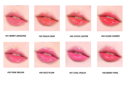 COLORGRAM. Juicy Drop Tint.  |  #01 Berry Amazing | Tinta Labial Hidratante con Brillo Acuoso