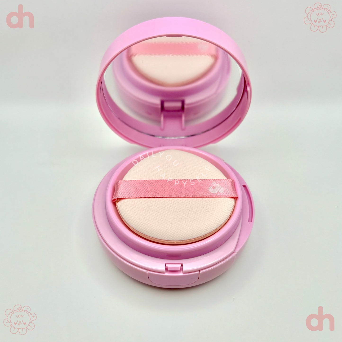 UNLEASHIA . Don't Touch Glass Pink Cushion.  |  #23W With Care | Base Hidratante y Calmante con Rosa Damascena