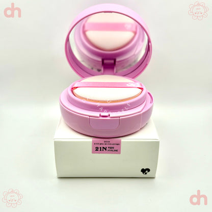 UNLEASHIA . Don't Touch Glass Pink Cushion.  |  #23W With Care | Base Hidratante y Calmante con Rosa Damascena