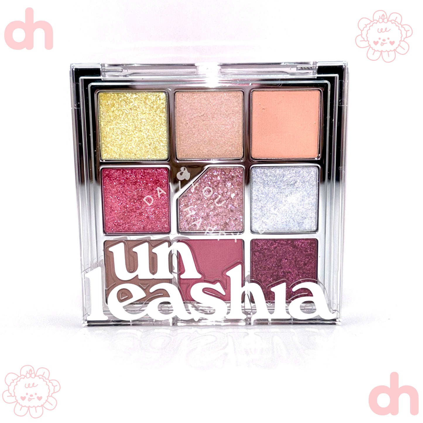 UNLEASHIA.  Glitterpedia Eye Palette.  |  N°7 All of Peach Ade