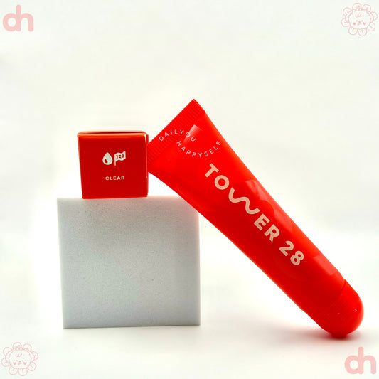 TOWER 28 BEAUTY.  LipSoftie™ Hydrating Tinted Lip Treatment Balm.  |  SOS Vainilla - clear.