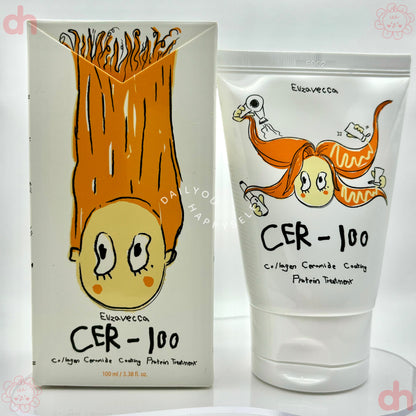 ELIZAVECCA.    Milky Piggy CER-100 Collagen Ceramide Coating Protein Treatment. | Reparación y Fortalecimiento Intensivo para Cabello Dañado