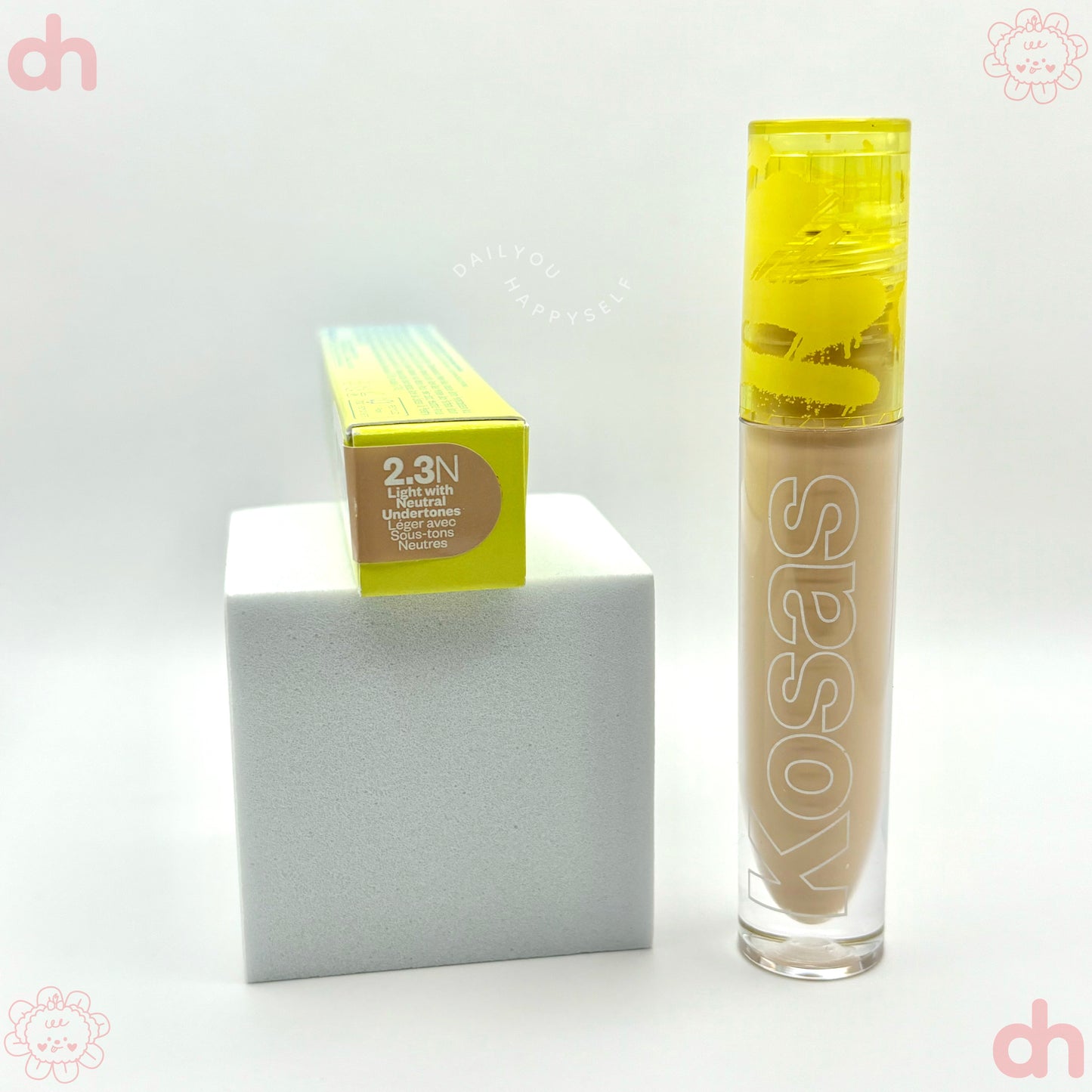 KOSAS.  Revealer Super Creamy + Brightening Concealer with Caffeine and Hyaluronic Acid. | Tone 2.3 N -Light with neutral undertone