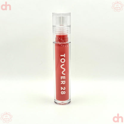 TOWER 28 BEAUTY.  ShineOn Lip Jelly Non-Sticky Gloss.  |  Coconut - semi-sheer milky rosy pink.