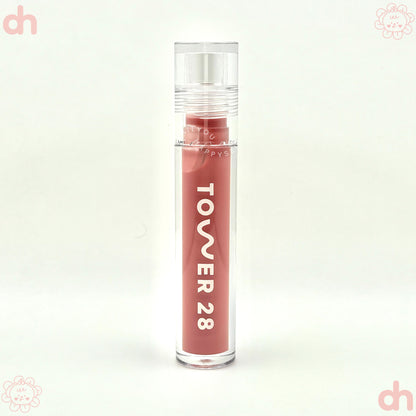 TOWER 28 BEAUTY.  ShineOn Lip Jelly Non-Sticky Gloss.  |  Pistachio - semi-sheer milky nude pink.