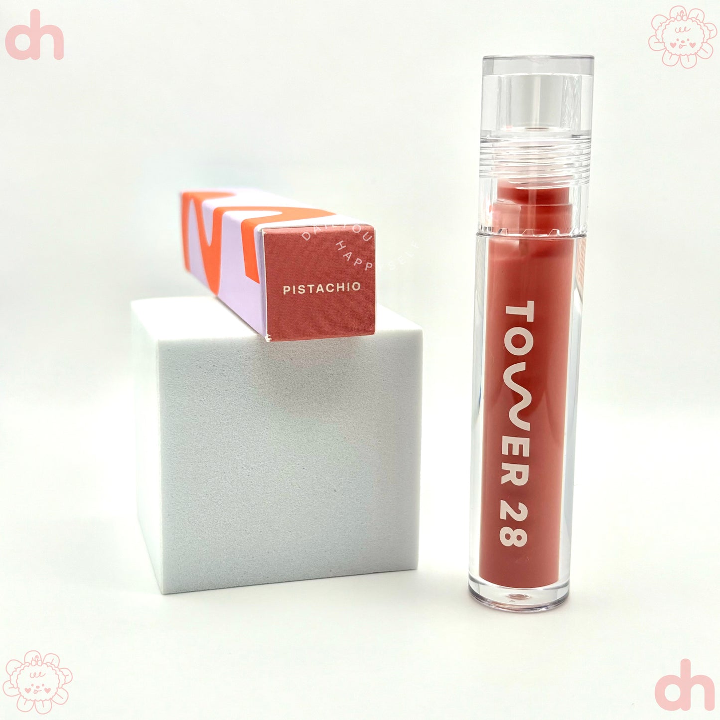 TOWER 28 BEAUTY.  ShineOn Lip Jelly Non-Sticky Gloss.  |  Pistachio - semi-sheer milky nude pink.
