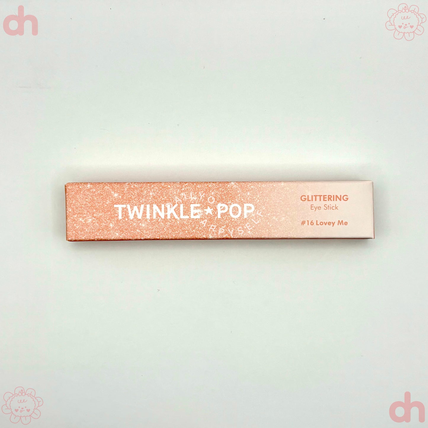 CLIO.  Twinkle Pop Glittering Eye Stick.  |  #16 Lovey Me | Sombra en Stick con Glitter para un Look Deslumbrante