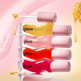 GISOU. Honey Infused Hydrating Lip Oil.  |  Watermelon Sugar -  Clear Pink Shimmer.
