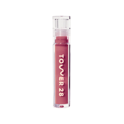 TOWER 28 BEAUTY.  ShineOn Lip Jelly Non-Sticky Gloss.  |  Pistachio - semi-sheer milky nude pink.