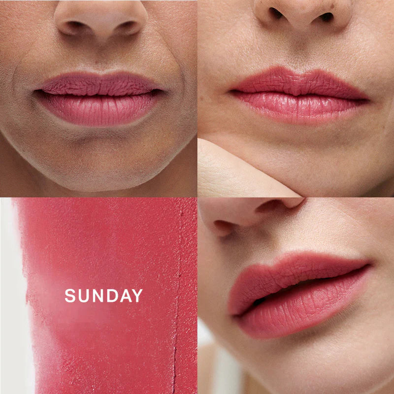 MERIT. Signature Lip Lightweight Matte Lipstick.  |  Sunday - Pink