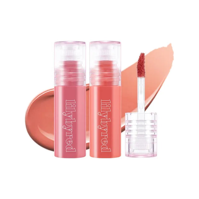 LILY BY RED.  Glassy Layer Fixing Tint Mini. |  #01 Cheeky Peach