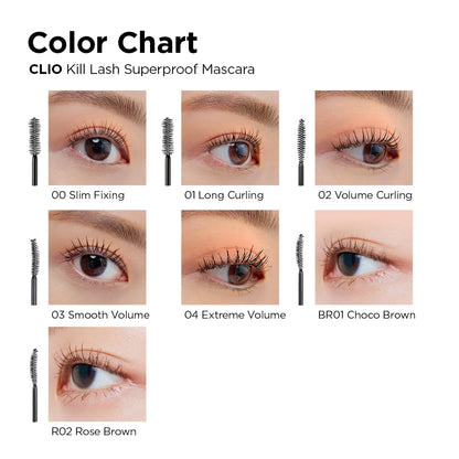 CLIO.  Kill Lash Superproof Mascara.  |  #00 Slim Fixing