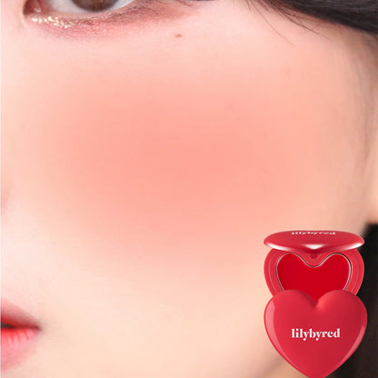 LILY BY RED.   Luv Beam Cheek Balm.   |   #04 Heart Attack Red