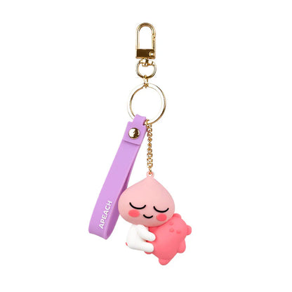 KAKAO FRIENDS. | Initials Figure Keyring. | Apeach.|