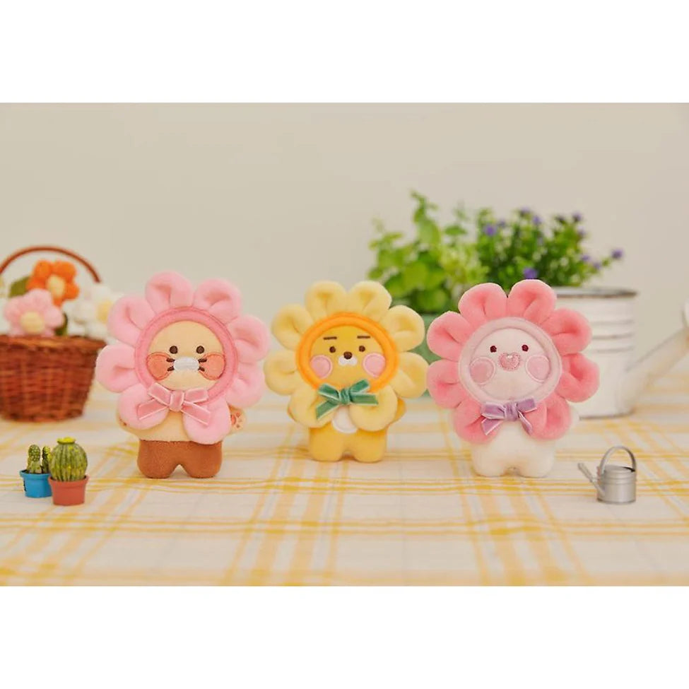 KAKAO FRIENDS. | Flower Ball Blush Doll Keyring. | Little Apeach.|