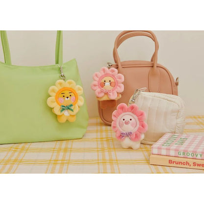 KAKAO FRIENDS. | Flower Ball Blush Doll Keyring. | Little Apeach.|
