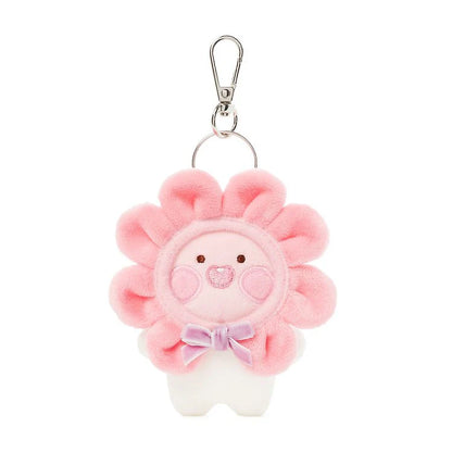 KAKAO FRIENDS. | Flower Ball Blush Doll Keyring. | Little Apeach.|
