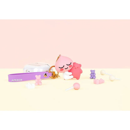 KAKAO FRIENDS. | Initials Figure Keyring. | Apeach.|