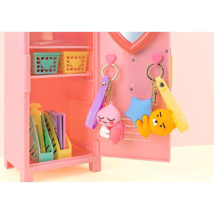 KAKAO FRIENDS. | Initials Figure Keyring. | Apeach.|