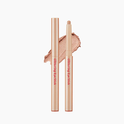 CLIO.  Twinkle Pop Glittering Eye Stick.  |  #06 Fig Me| Sombra en Stick con Glitter para un Look Deslumbrante