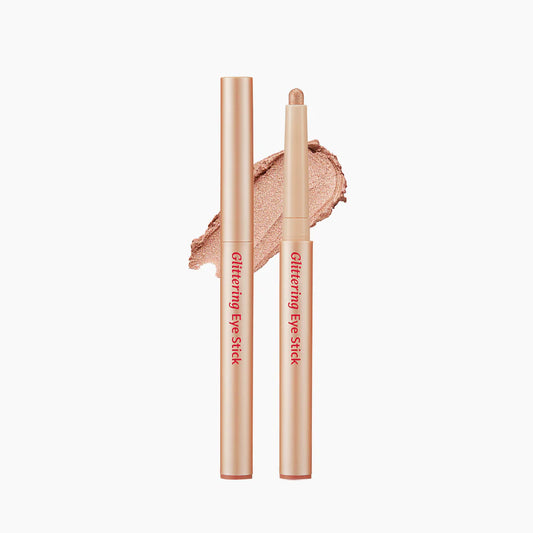 CLIO.  Twinkle Pop Glittering Eye Stick.  |  #06 Fig Me| Sombra en Stick con Glitter para un Look Deslumbrante