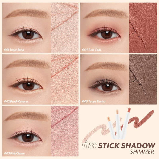 I'M MEME.   I'm Sitck Shadow Shimmer.  |  #002 Peach Coronet | Sombra de Ojos en Stick Resistente al Agua