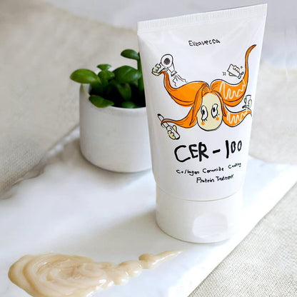 ELIZAVECCA.    Milky Piggy CER-100 Collagen Ceramide Coating Protein Treatment. | Reparación y Fortalecimiento Intensivo para Cabello Dañado
