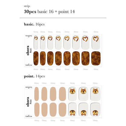 OHORA. |  N Caramel Bear. |  Uñas de Gel Semi Curado.|