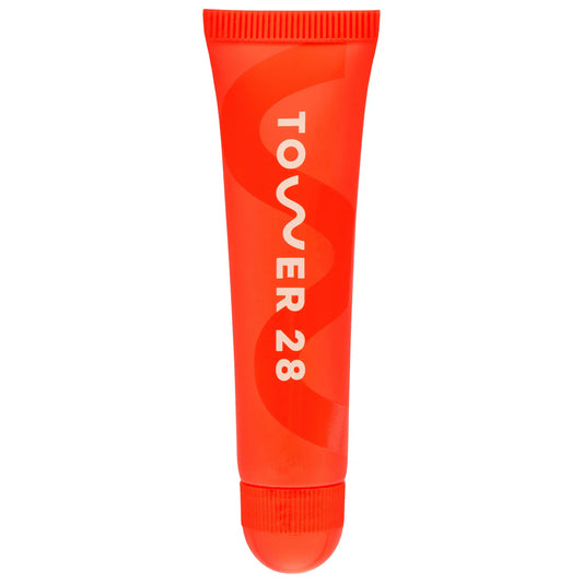 TOWER 28 BEAUTY.  LipSoftie™ Hydrating Tinted Lip Treatment Balm. |  Dulce de Leche - sheer nude.