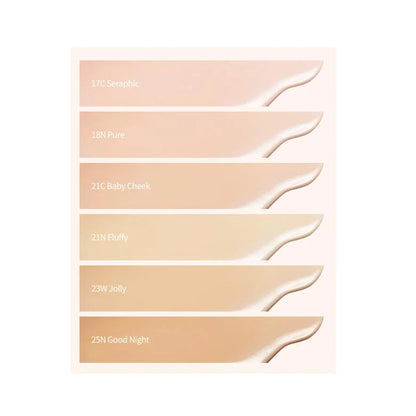 UNLEASHIA.  Babe Skin Baby Blue Cushion. |  #23W  Jolly | Alta Cobertura y Brillo Natural para una Piel Perfecta